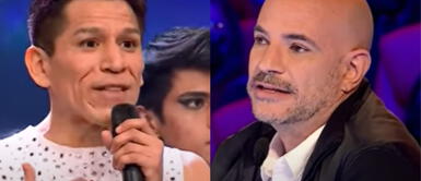 Ricardo Morán emocionado en Perú tiene talento Ricardo Morán se conmueve con la historia de un participante de “Perú tiene talento”