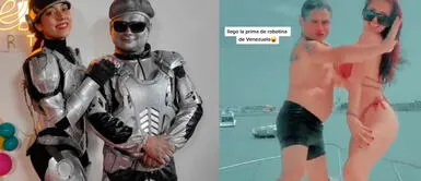 Robotín se muestra muy coqueto en redes sociales junto a la prima de Robotina. Robotín se muestra feliz en TikTok tras la llegada de la prima de Robotina desde Venezuela
