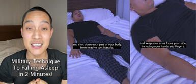 Tiktoker compartió una asombrosa técnica militar para dormir de manera rápida. ¿Cómo usar la famosa técnica militar para dormir en solo dos minutos?