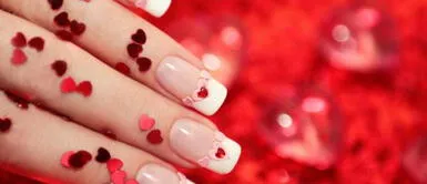Manicura en San Valentín Llegó febrero con la manicura más enamoradiza para el mes del amor