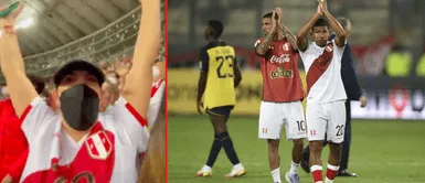 'Oreja' Flores anotó un gol en el segundo tiempo ante Ecuador. Ana Siucho y su emotiva reacción tras el gol de Edison Flores ante Ecuador