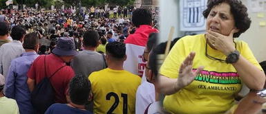 Susel Paredes llegó a Plaza San Martín para acudir a las marchas y casi es linchada. Susel Paredes fue llamada “golpista” y casi es golpeada durante marcha en Plaza San Martín