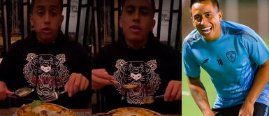 Christian Cueva estuvo ausente en el empate contra Ecuador por acumulación de tarjetas amarillas. Christian Cueva en restaurante lujoso: "No sé cómo comer" | VIDEO