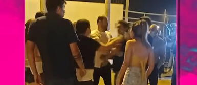 Sergio Peña: Sebastián Bernos Parodi se pela antes de ir con Valery Revello a hostal. Sergio Peña: tablista que fue ampayado con su esposa Valery Revello protagoniza pelea antes de ir hostal