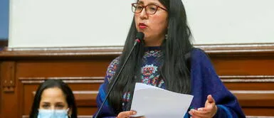 Ruth Luque, vocera de Juntos por el Perú, se pronunció sobre el nuevo gabinete. Juntos por el Perú sobre nuevo gabinete: “mantiene a personas que no han logrado garantizar el cambio”