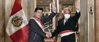 Pedro Castillo apareció sin sombrero en la ceremonia de Palacio de Gobierno. Foto: Gerardo Marín/La República Pedro Castillo sorprende a los cibernautas tras aparecer sin sombrero