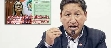 Guido Bellido le exigió a Alva que 'muestre su título de propiedad del Congreso' (Foto: composición Aweita/GLR) Bellido critica a María del Carmen Alva: “No puede estar chismoseando”