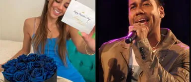 Luciana Fuster presumió el regalo en redes sociales Luciana Fuster se emociona por rosas enviadas por Romeo Santos, pero no fue la única que las recibió