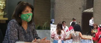La Resistencia lanza insultos y acosa a ministra de la Mujer, Diana Miloslavich, en los exteriores del MIMP La Resistencia ataca y acosa a ministra Diana Miloslavich en los exteriores del MIMP