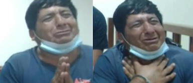 El llanto del sujeto fue captado durante la audiencia virtual. Ladrón entre lágrimas suplica a juez no recibir prisión preventiva