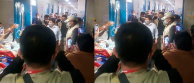 Pedro Castillo visitó hospital en Chiclayo, Lambayeque. Pedro Castillo sobre hospital Almanzor Aguinaga: "Hemos decidido declarar en emergencia"