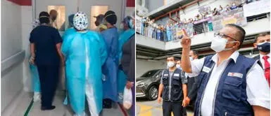 Personal médico del Hospital de Vitarte denuncian que fueron encerrados tras visita de Hernán Condori. Hospital de Vitarte: Personal médico denunció que los encerraron cuando Hernán Condori los visitó