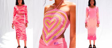 Annaiss Yucra y colección Annaiss Yucra combina fibras regenerativas en una colorida colección retro