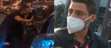 Guillermo Mendoza, agresor identificado por las cámaras de 'Magaly tv La firme' se dedica a la venta de vehículos de alta gama. Foto: Composición / Captura Atv.pe Sujeto agrede brutalmente a taxista, lo deja en UCI, e intenta sobornar a la familia de la víctima