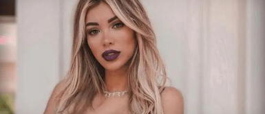 Paula Manzanal y bikini Paula Manzanal le agrega sofisticación a sus looks de playa con exquisito bikini con cadenas