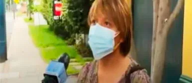 Elsa Alvarado Horna, hermana de peruano en Ucrania, se acercó a las instalaciones de la Embajada de Ucrania en Perú para solicitar ayuda. Ucrania: Piden ayuda para que compatriota peruano y su familia retornen al Perú