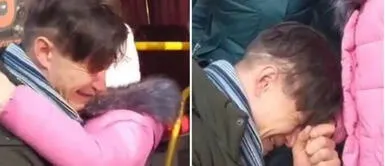 Rusia viene bombardeando a Ucrania; y las familias ucranianas han tenido que separarse. Invasión rusa: padre ucraniano protagoniza desgarradora escena de despedida con su hija