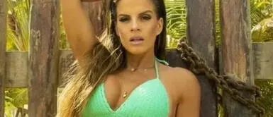 Alejandra Baigorria y outfit deportivo Alejandra Baigorria fusiona la moda athleisure con el animal print en total look de leopardo