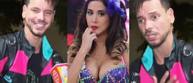 Melissa Paredes le pide a Anthony Aranda que no se muestre tan sexy. Melissa Paredes "cuadra" a Anthony Aranda y le dice "no pongas la cara de sexy"