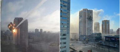 Lanzan misil en edificio de Ucrania. Ataque mortal: Misil ruso impacta sobre edificio en Járkov, segunda ciudad más importante de Ucrania