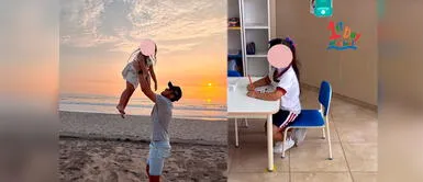 Rodrigo Cuba y Melissa Paredes acompañaron a su hija en el colegio. Rodrigo Cuba asiste a la primera clase presencial de su hija y enamora en redes sociales