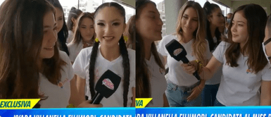 Kyara Villanella se apoderó del micrófono de En boca de todos. Keiko Fujimori: su hija Kyara Villanella participa en Miss Perú La Pre y es la nueva reportera de "En boca de todos" | VIDEO