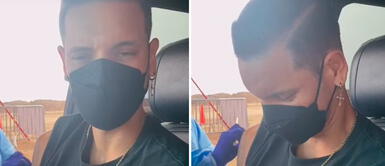 Anthony Aranda es uno de los nuevos rostros de 'Esto es guerra'. Anthony Aranda reza antes de vacunarse contra la COVID-19 | VIDEO