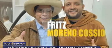 Fritz Moreno Cossio se tomó una foto con el presidente Pedro Castillo dentro de la vivienda de Sarratea, en Breña. Foto: captura/video Panorama Malas juntas: Pedro Castillo es vinculado a hombre involucrado en 2 asesinatos