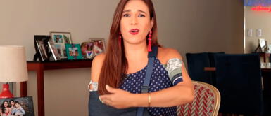 Linares reveló que tiene fracturado el radio superior. Verónica Linares contó que la producción de América Noticias se burló de su accidente