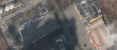 Localidades ucranianas continúan siendo asediadas por Rusia. Foto: Maxar/EFE Video: Mira AQUÍ cómo tanques rusos son atrapados en emboscada ucraniana camino a Kiev