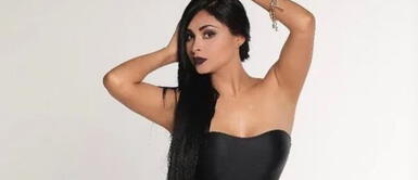 Pamela Franco y look total black Pamela Franco muestra implacable look lotal black de efecto piel que exhibe máxima elegancia