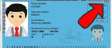 ¿Qué significa el número que aparece a un lado del DNI? ¿Qué significa el número que aparece a un lado del DNI?