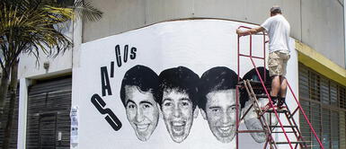 Los Saicos fueron homenajeados con mural. Homenaje a “Los Saicos” en el primer mural cultural de Lince