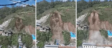 Reportan deslizamiento que cubrió más de 60 viviendas Reportan deslizamiento que cubrió más de 60 viviendas