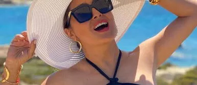 Salma Hayek y vestido Premios Bafta Salma Hayek conquista los Premios Bafta 2022 con sofisticado vestido de terciopelo