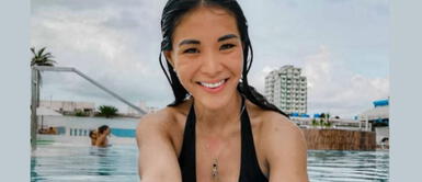 Fabianne Hayashida con bikini en denim Fabianne Hayashida se apodera del verano y lo presume con un exclusivo bikini sumergido en tendencia