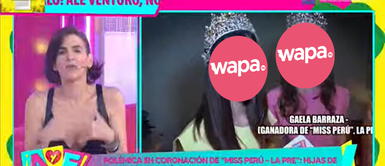 Gigi Mitre expresó su pena al ver como las jóvenes q están el top 4 son expuestas a los medios. Gigi Mitre sorprendida por la sobreexposición de las adolescentes en el Miss Perú, La Pre