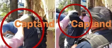 La mujer avergonzada le pidió perdón al policía, pero ya lo había agarrado a puñetes y patadas. Video: ¡Lo confundió con un ladrón! Mujer agredió a un policía en pleno operativo