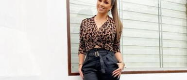 Melissa Klug y outfit Melissa Klug revive la moda de los pantalones cargo en impecable outfit casual chic