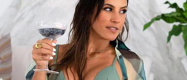 María Pía Copello y vestido cut out de animal print María Pía Copello da cátedra de sensualidad con osada 'naked trend' en vestido de leopardo