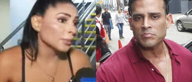 Pamela Franco asegura que su relación con Christian Domínguez marcha bien. Foto: composición/ captura de ATV/ La República Pamela Franco y Christian Domínguez canjearon muebles que costarían más de S/5 mil