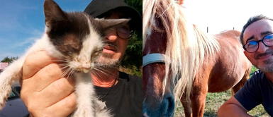 El cuidador de los animales en Ucrania necesita ayuda urgente. Un italiano y sus 400 animales están, sin comida ni agua, rodeados por las tropas rusas cerca de Kiev