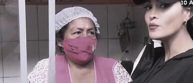 Michelle Soifer. Michelle Soifer ayudó a mamita trabajadora con donación de mil soles