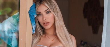 Paula Manzanal con bikini bandeau Paula Manzanal posee la cálida magia de lucir un sensual bikini en tendencia regalándole color a este verano