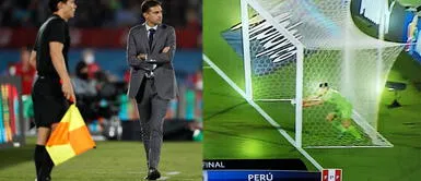 Kleber Gil le anunció a árbitro brasileño que el esférico si ingresó todo. Audios del VAR mostraron que juez de línea confirmó gol de Perú en Centenario