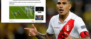 El capitán de la selección peruana posteó una imagen que habría sido editada. Perú vs Uruguay: Medios uruguayos acusan a Guerrero de quejarse del arbitraje con una foto trucada
