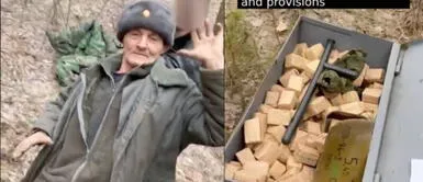 Adulto mayor protagoniza fotos y videos en las redes sociales. Video viral: Abuelito roba camión ruso con municiones y se lo entrega a soldados ucranianos