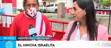 Hincha israelita se perdió en Montevideo y casi lo llevan a la comisaría. Hincha israelita se perdió en Montevideo y casi lo llevan a la comisaría, pero reportera peruana lo rescató