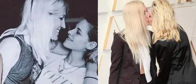 Kristen Stewart junto a su novia Dylan Meyer en los premios Oscar 2022. Kristen Stewart y su prometida Dylan Meyer protagonizaron el momento más romántico de los Oscar 2022