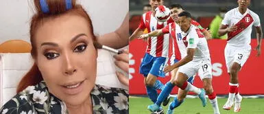 Magaly Medina generó un momento divertido al exponer a su equipo de producción. Magaly Medina durante el partido Perú vs. Paraguay: “Estamos modo fútbol, nadie piensa en el programa”